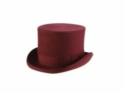Twain - Scala WF569 Brown Wool Felt Top Hat - 5.5" Tall -fashionablehats Sales Shop 239f4eb63705b609e72f45f158bdbd2c