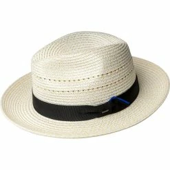 Eli - Bailey Straw Fedora Hat