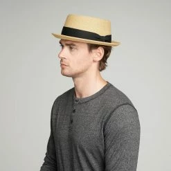 Waits - Bailey Straw Pork Pie Hat 32 Waits - Bailey Straw Pork Pie Hat -fashionablehats Sales Shop 81810 sand side 4