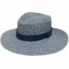 Wynonna - Betmar Toyo Straw Fedora Hat 1 Wynonna - Betmar Toyo Straw Fedora Hat -fashionablehats Sales Shop H B1900H BLUE