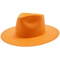 Geraldine - Betmar Paper Straw Fedora Hat -fashionablehats Sales Shop H B2001H PEACH 0a