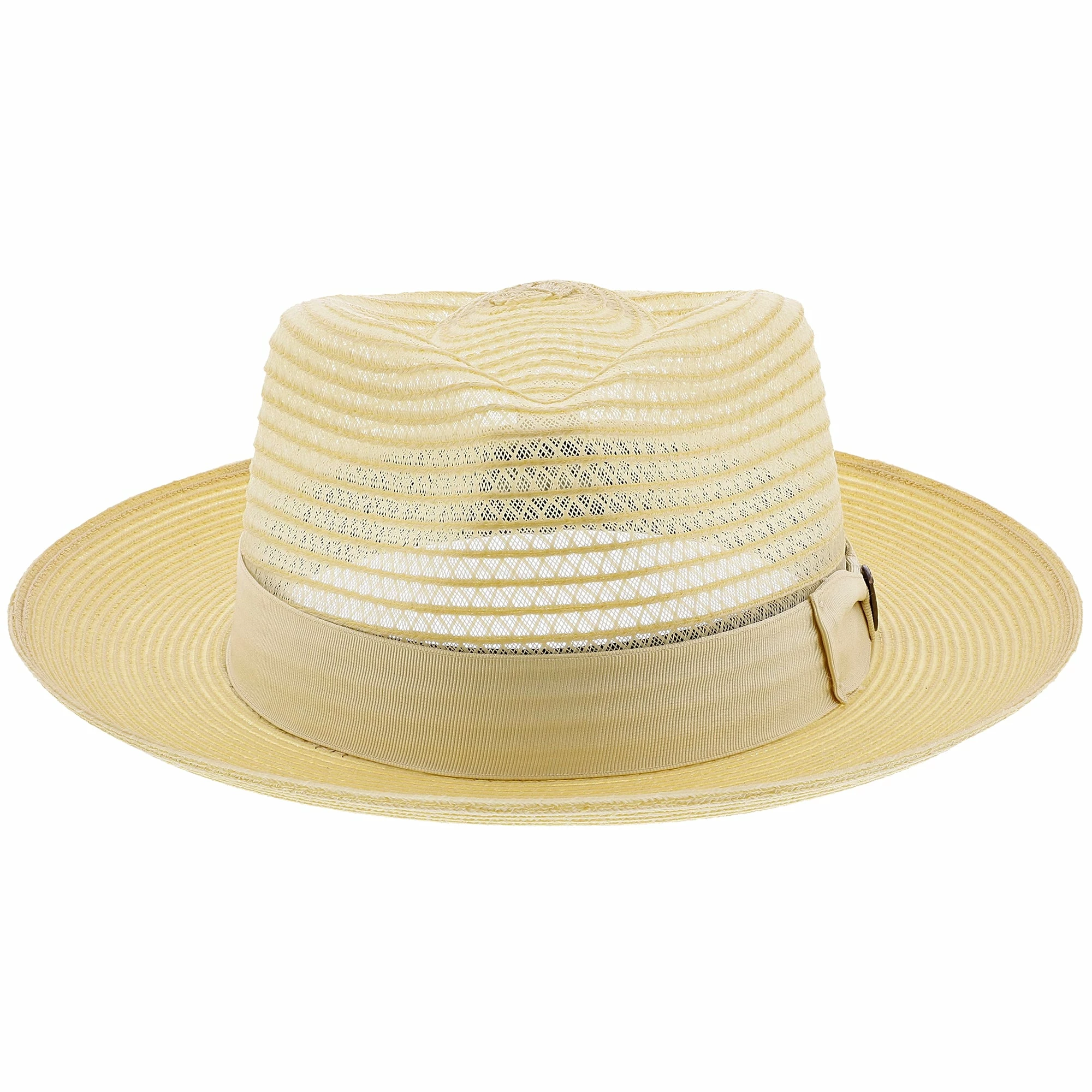 Dobbs Golden Coast Vented Milan Straw Fedora Hat 9 Dobbs Golden Coast Vented Milan Straw Fedora Hat - Image 7