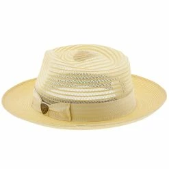 Dobbs Golden Coast Vented Milan Straw Fedora Hat 23 Dobbs Golden Coast Vented Milan Straw Fedora Hat -fashionablehats Sales Shop H DSGDCS 3