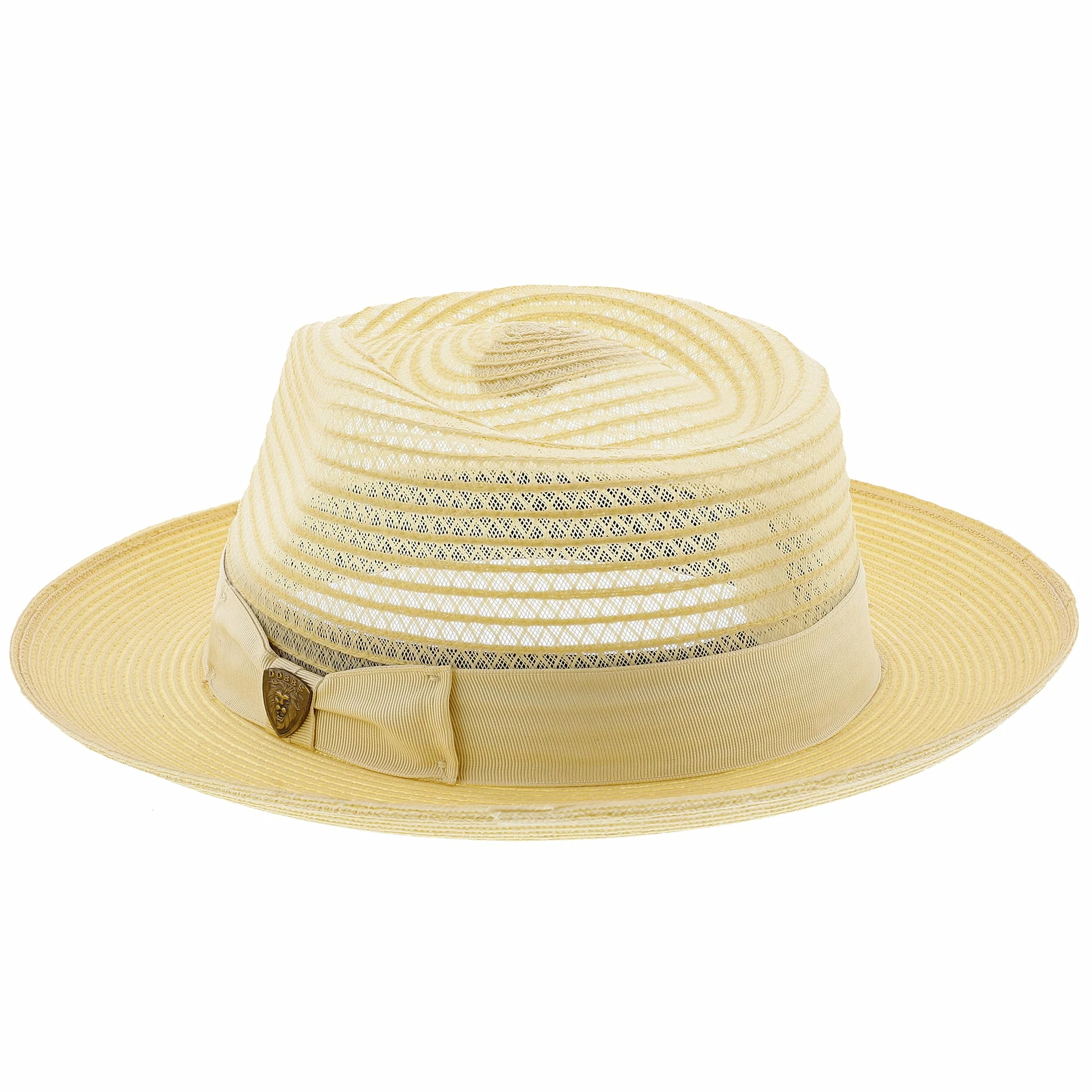 Dobbs Golden Coast Vented Milan Straw Fedora Hat 11 Dobbs Golden Coast Vented Milan Straw Fedora Hat - Image 9