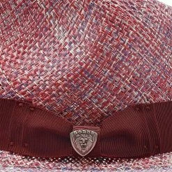 Summertime Stroll - Dobbs Straw Fedora Hat (Limited Edition) -fashionablehats Sales Shop H DSSMTS MAROON 4a