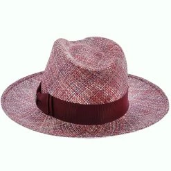 Summertime Stroll - Dobbs Straw Fedora Hat (Limited Edition) -fashionablehats Sales Shop H DSSMTS MAROON 5a