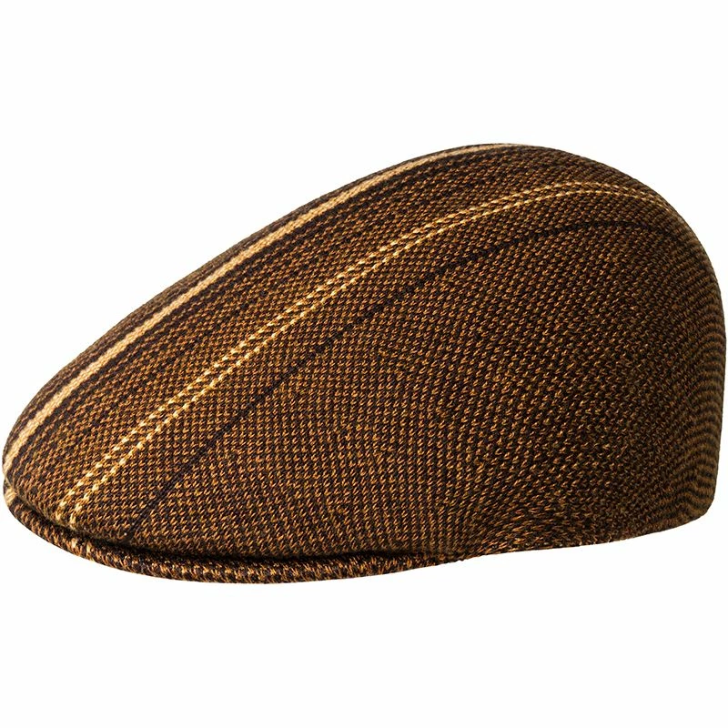Kangol Birds Eye Stripe 507 Cotton Flat Cap 4 Kangol Birds Eye Stripe 507 Cotton Flat Cap - Image 2