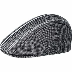Kangol Birds Eye Stripe 507 Cotton Flat Cap 10 Kangol Birds Eye Stripe 507 Cotton Flat Cap -fashionablehats Sales Shop H K3521 GREY