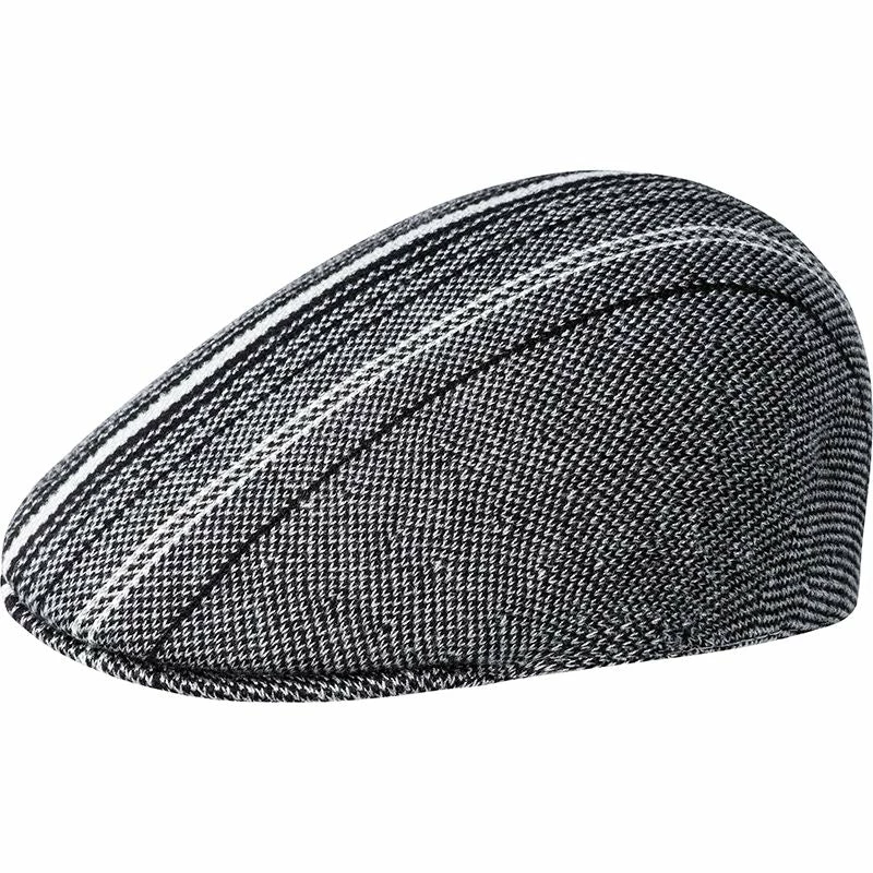 Kangol Birds Eye Stripe 507 Cotton Flat Cap 5 Kangol Birds Eye Stripe 507 Cotton Flat Cap - Image 3