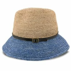 Manu - Scala LR687 Tea Crocheted Raffia Straw Fedora Hat 23 Manu - Scala LR687 Tea Crocheted Raffia Straw Fedora Hat -fashionablehats Sales Shop H LR687 DENM 2a