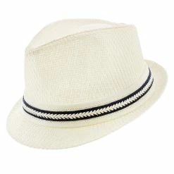 Starboard - Tropical Trends LS208 Paper Braid Straw Fedora Hat W/ Anchor Button Hat Pin -fashionablehats Sales Shop H LS208 BLACK 0 37554544 b009 4ca8 9a21 7ccbf0b79bc9
