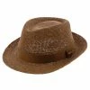 St. Lucia - Scala MR194OS Tea Crocheted Raffia Straw Fedora Hat -fashionablehats Sales Shop H MR194OS