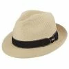 Wyatt - Scala Straw Fedora Hat -fashionablehats Sales Shop H MS397 NAT