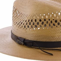 Peak View - Stetson Vented Shantung Straw Outdoor Hat - OSPKVW 15 Peak View - Stetson Vented Shantung Straw Outdoor Hat - OSPKVW -fashionablehats Sales Shop H OSPKVW COPPER 4