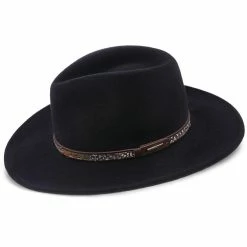 Stetson Linwood Wool Felt Western Hat -fashionablehats Sales Shop H OWLNWD BLK 0a