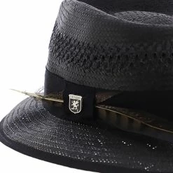 San Francisco - Stacy Adams Toyo Fedora Hat 34 San Francisco - Stacy Adams Toyo Fedora Hat -fashionablehats Sales Shop H SA664 BLACK 4