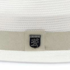 Stacy Adams Max Poly Braid Straw Fedora Hat -fashionablehats Sales Shop H SA691 WHITE 5