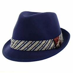 Notes - Santana Wool Felt Fedora Hat -fashionablehats Sales Shop H SAN372 ROYAL 0a