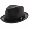 Santana Road Master Stingy Brim Fabric Fedora Hat 2 Santana Road Master Stingy Brim Fabric Fedora Hat -fashionablehats Sales Shop H SAN395 BLK 0a