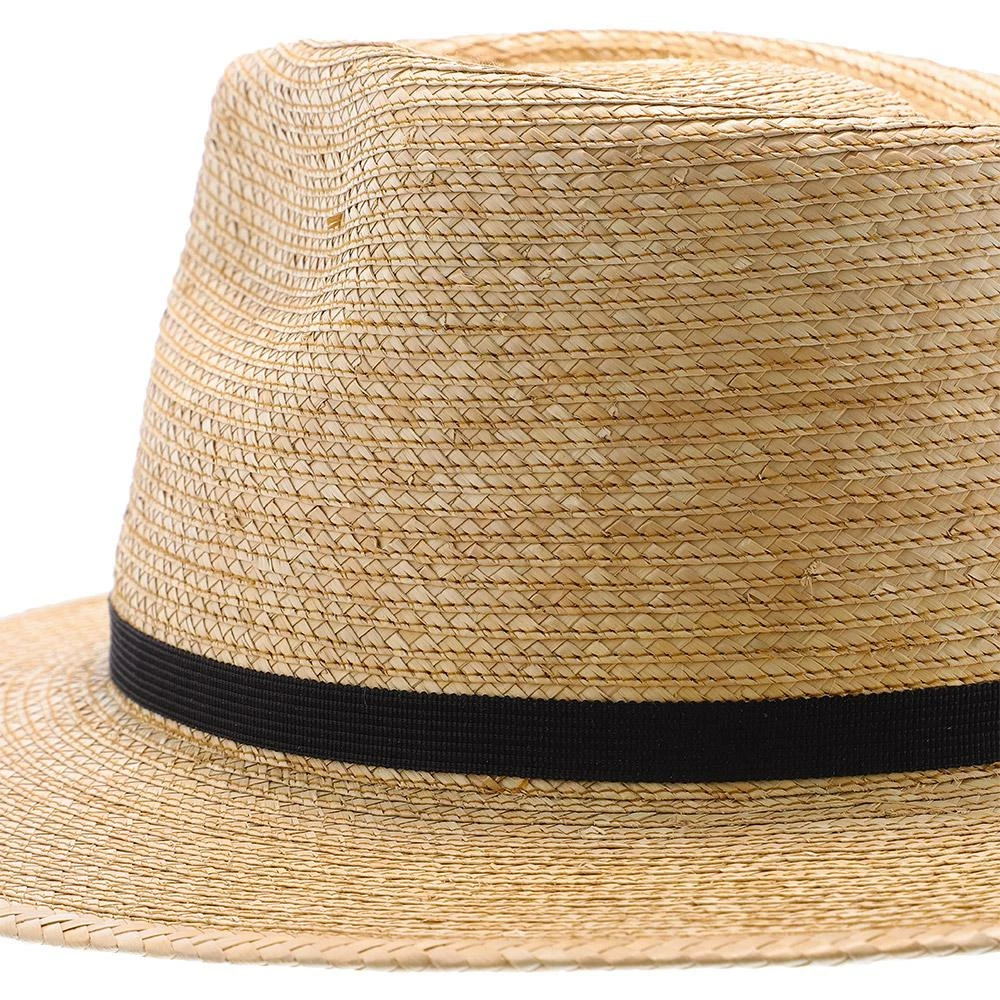 Oak Colored Tear Drop - Natural Hand Woven Guatemalan Palm Hat 8 Oak Colored Tear Drop - Natural Hand Woven Guatemalan Palm Hat - Image 6