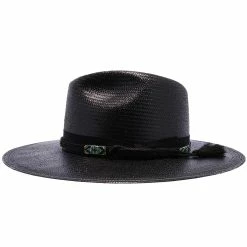 Helix - Stetson Straw Hat 11 Helix - Stetson Straw Hat -fashionablehats Sales Shop H SHELX BLK 2a