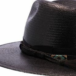 Helix - Stetson Straw Hat 15 Helix - Stetson Straw Hat -fashionablehats Sales Shop H SHELX BLK 3a