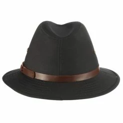 Gable - Stetson Khaki Cotton Blend Water Repellent Safari Hat - STC61 -fashionablehats Sales Shop H STC61 BLK 2