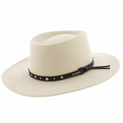 Black Hawk - Stetson Felt Gambler Hat - SWBKHK -fashionablehats Sales Shop H SWBKHK SILVERBELLY 0