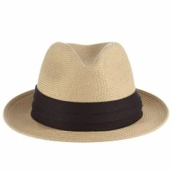 Lighthouse - Tommy Bahama Straw Fedora Hat -fashionablehats Sales Shop H TBW243 NAT 1a