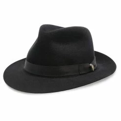 Stetson Keane Fur Felt Fedora Hat -fashionablehats Sales Shop H TFKEAN BLK 0d