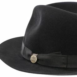 Stetson Keane Fur Felt Fedora Hat -fashionablehats Sales Shop H TFKEAN BLK 6d