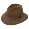 Weekender - Stetson Walnut Fur Felt Fedora Hat - TFWKDR -fashionablehats Sales Shop H TFWKDR WALNUT
