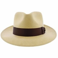 Adventurer - Stetson Shantung Straw Fedora Hat - TSADTR -fashionablehats Sales Shop H TSADTR BS 1