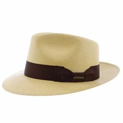 Adventurer - Stetson Shantung Straw Fedora Hat - TSADTR -fashionablehats Sales Shop H TSADTR BS 2
