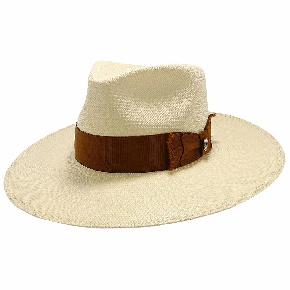 Atacama - Stetson Shantung Straw Fedora Hat 3 Atacama - Stetson Shantung Straw Fedora Hat