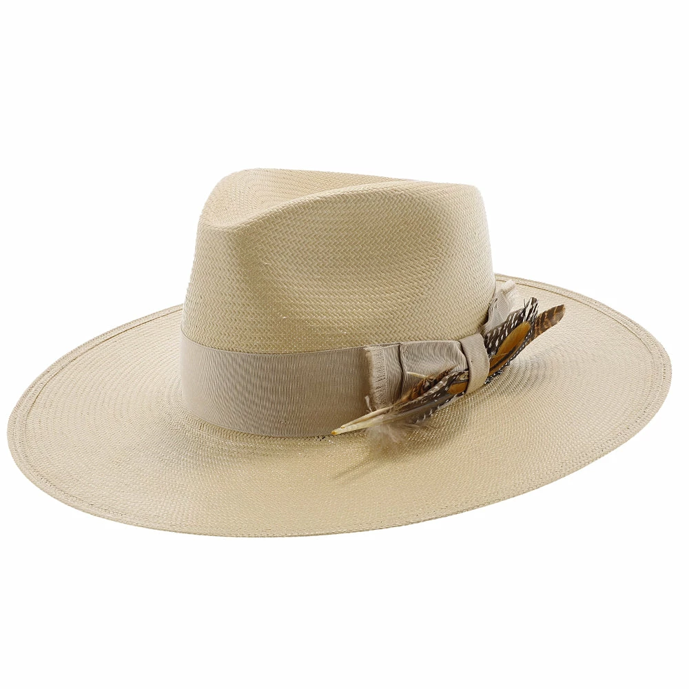 Atacama - Stetson Shantung Straw Fedora Hat 4 Atacama - Stetson Shantung Straw Fedora Hat - Image 2