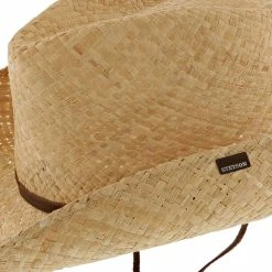Laurel - Stetson Raffia Straw Cowboy Hat - TSLARL -fashionablehats Sales Shop H TSLARL NAT 4b