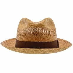 Brentwood - Stetson Shantung Straw Fedora Hat -fashionablehats Sales Shop H TSMOOR BS 1a