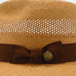 Brentwood - Stetson Shantung Straw Fedora Hat -fashionablehats Sales Shop H TSMOOR BS 4a