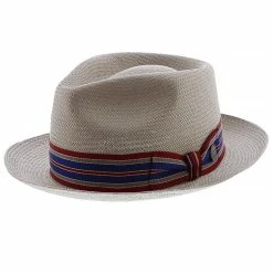 Rockport - Stetson Shantung Straw Fedora Hat 17 Rockport - Stetson Shantung Straw Fedora Hat -fashionablehats Sales Shop H TSRCKF TAUPE 0a