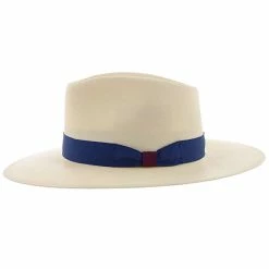 Santa Monica - Stetson Natural Wide Brim Shantung Straw Fedora Hat -fashionablehats Sales Shop H TSSTMOE NAT 2a