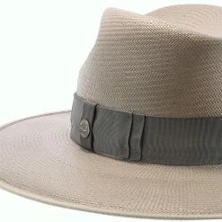Tri-City - Stetson Shantung Straw Fedora Hat -fashionablehats Sales Shop H TSTCTY TAUPE 3a