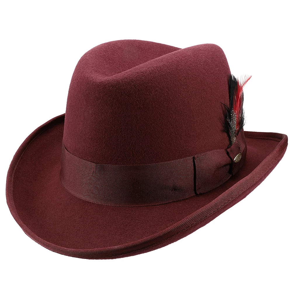Dashing - Scala WF545 Wool Felt Homburg Hat 9 Dashing - Scala WF545 Wool Felt Homburg Hat - Image 7