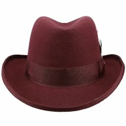Dashing - Scala WF545 Wool Felt Homburg Hat 37 Dashing - Scala WF545 Wool Felt Homburg Hat -fashionablehats Sales Shop H WF545 BURG 1a
