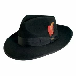Zoot - Scala WF547 Black Wool Felt Zoot Fedora Hat -fashionablehats Sales Shop H WF547 BLACK 0sa
