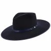 Night Sky B - Stetson Wool Felt Fedora Hat 2 Night Sky B - Stetson Wool Felt Fedora Hat -fashionablehats Sales Shop H XWNGSKB NAVY 0