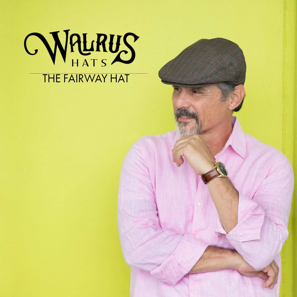 The Fairway - Walrus Hats Brown/Red Plaid Polyester Ivy Cap 11 The Fairway - Walrus Hats Brown/Red Plaid Polyester Ivy Cap - Image 9