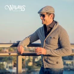 Director - Walrus Hats Grey Plaid Polyester Ivy Cap -fashionablehats Sales Shop H3013 PLGY mo m2