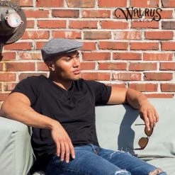 Director - Walrus Hats Grey Plaid Polyester Ivy Cap -fashionablehats Sales Shop H3013 PLGY mo m3