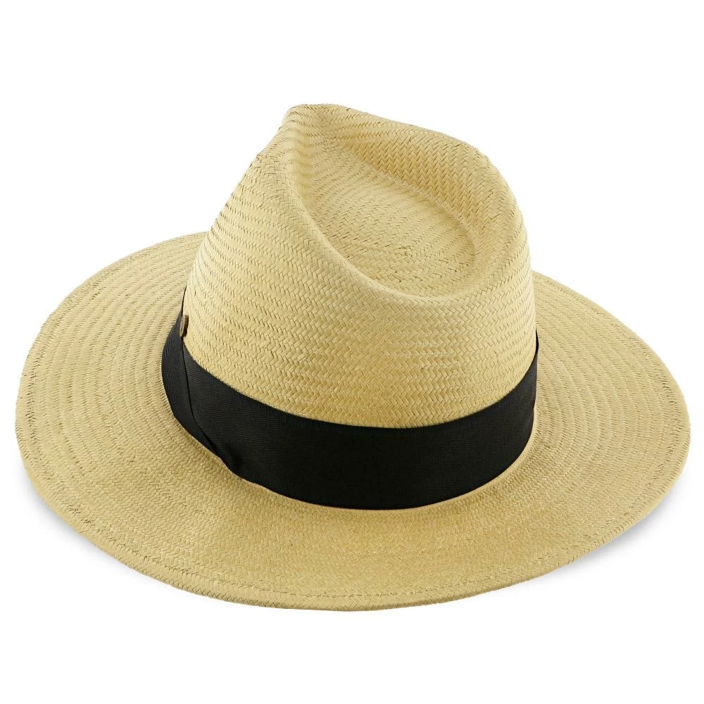 Big Catch - Walrus Hats Natural Paper Braid Straw Fedora Hat W/ Band 12 Big Catch - Walrus Hats Natural Paper Braid Straw Fedora Hat W/ Band - Image 10